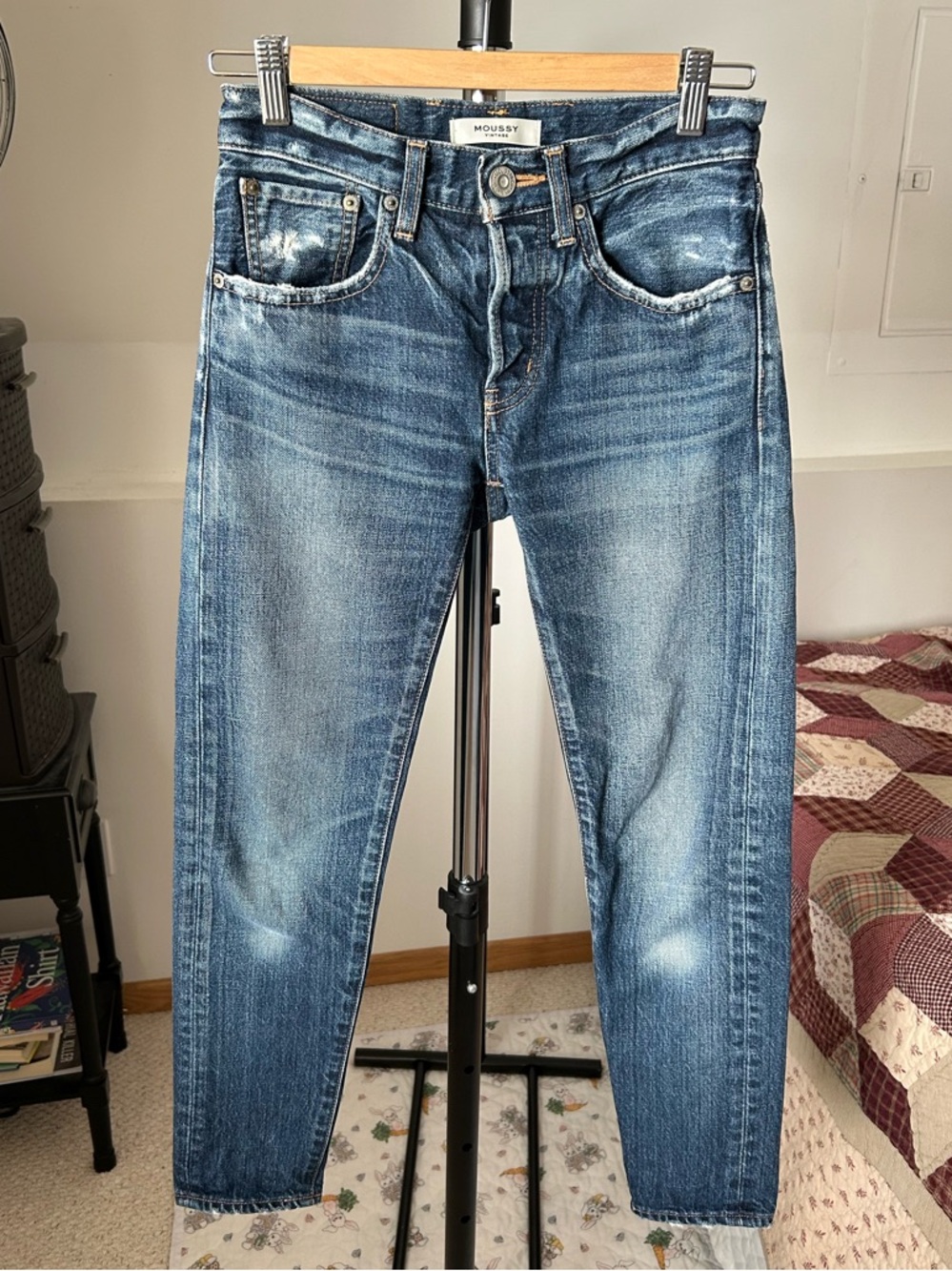 Moussy Vintage Nelson Tapered Ankle Jeans 24